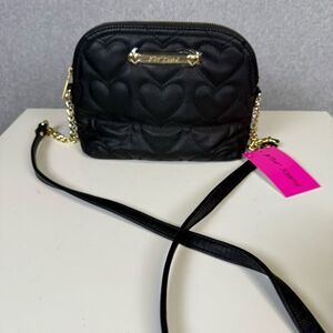 Brand New with Defect Betsey Johnson Dome Women's Crossbody Bag Purse Black
